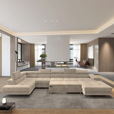 Narożnik VELORA L-S MONOLITH 04 do Salonu