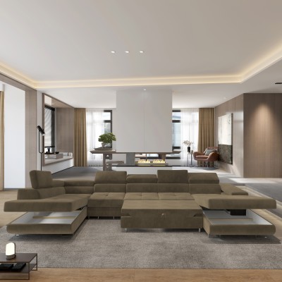 Narożnik VELORA L-S MONOLITH 09 do Salonu