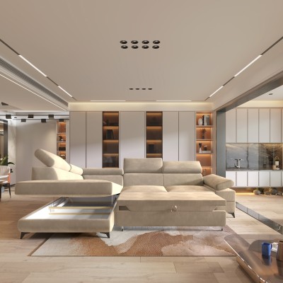 Narożnik FAVIEN L-S MONOLITH 04 do Salonu