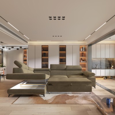 Narożnik FAVIEN L-S MONOLITH 09 do Salonu