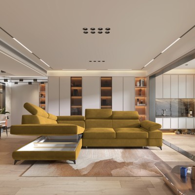 Narożnik FAVIEN L-S MONOLITH 48 do Salonu