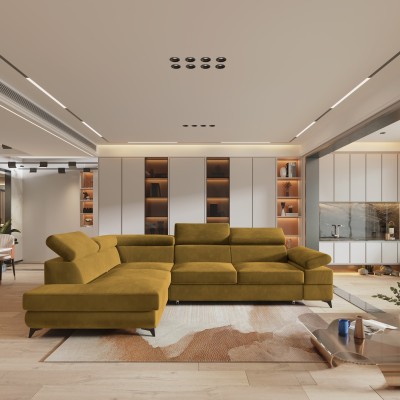 Narożnik FAVIEN L-S MONOLITH 48 do Salonu