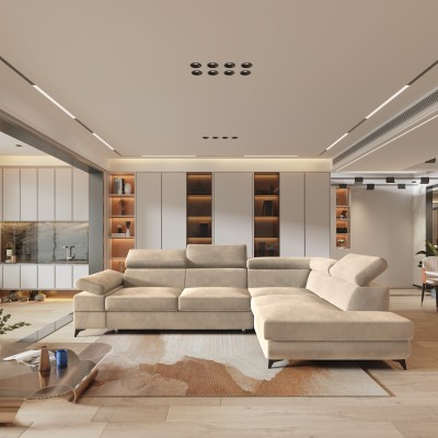 Narożnik FAVIEN R-S MONOLITH 04 do Salonu