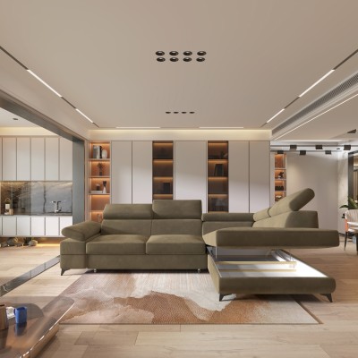 Narożnik FAVIEN R-S MONOLITH 09 do Salonu