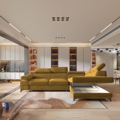 Narożnik FAVIEN R-S MONOLITH 48 do Salonu