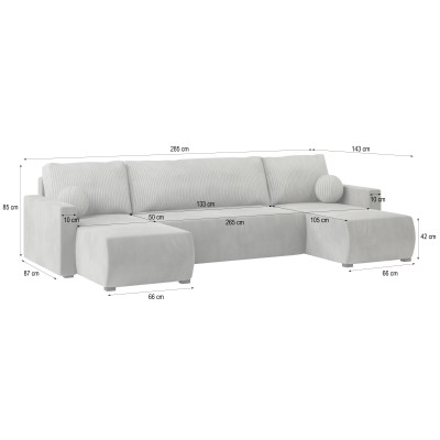 Narożnik TESSUN POSO 55 + PAROS 05 do Salonu