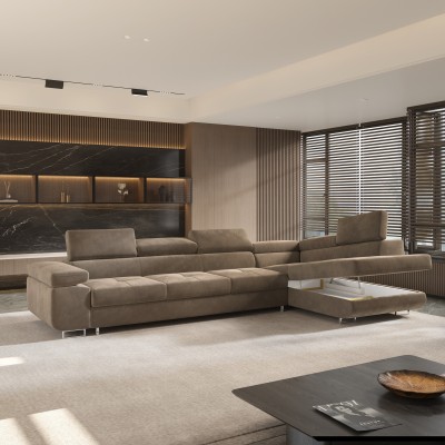 Narożnik VICENTE R-S MONOLITH 09 do Salonu