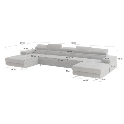 Narożnik OMBRA MONOLITH 09 do Salonu