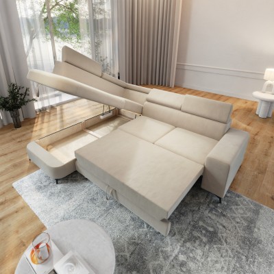 Narożnik ALVORO L-S MATT VELVET 06 do Salonu