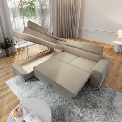 Narożnik ALVORO L-S MATT VELVET 09 do Salonu