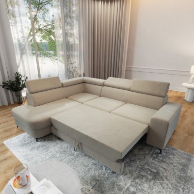 Narożnik ALVORO L-S MATT VELVET 09 do Salonu