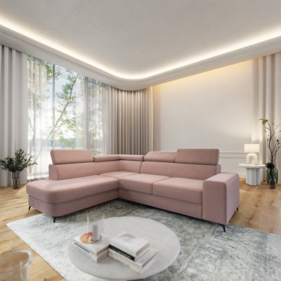 Narożnik ALVORO L-S MATT VELVET 61 do Salonu