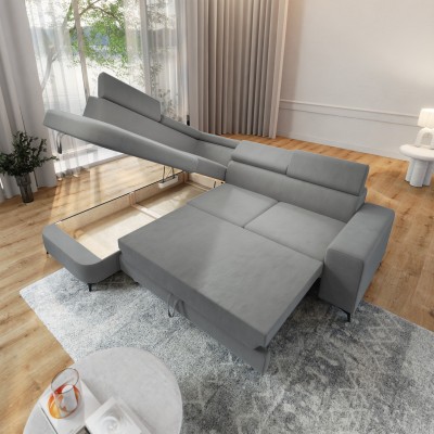 Narożnik ALVORO L-S MATT VELVET 83 do Salonu