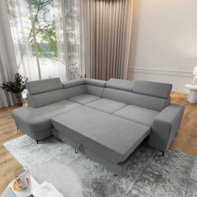 Narożnik ALVORO L-S MATT VELVET 83 do Salonu