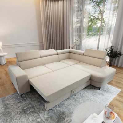 Narożnik ALVORO R-S MATT VELVET 06 do Salonu