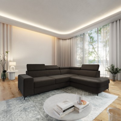 Narożnik ALVORO R-S MATT VELVET 29 do Salonu