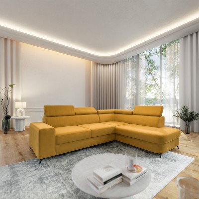 Narożnik ALVORO R-S MATT VELVET 48 do Salonu