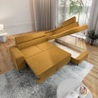 Narożnik ALVORO R-S MATT VELVET 48 do Salonu