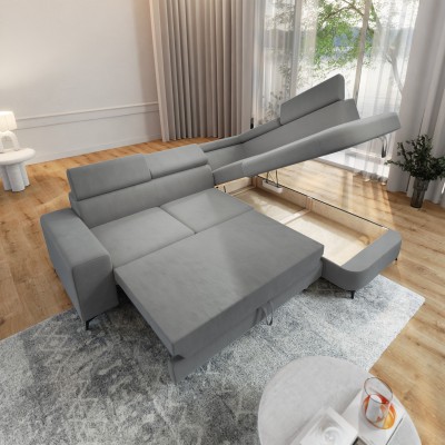 Narożnik ALVORO R-S MATT VELVET 83 do Salonu