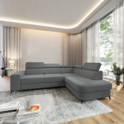 Narożnik ALVORO R-S MATT VELVET 85 do Salonu