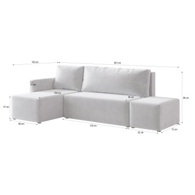 Narożnik VELOTTI L-S PAROS 02 do Salonu