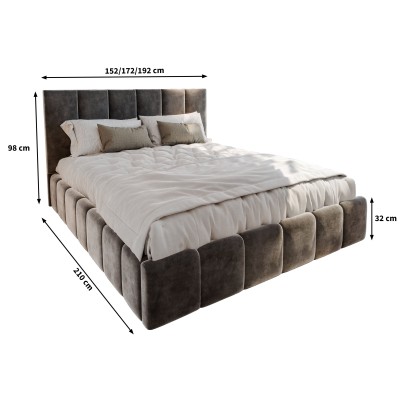 Łóżko tapicerowane TARANTO 140X200