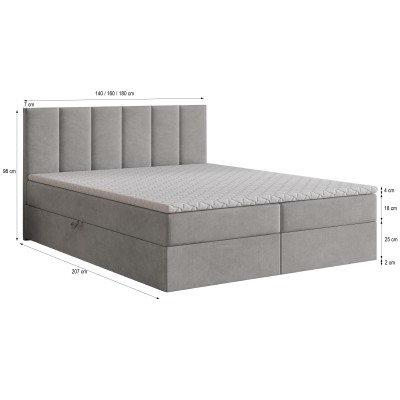 Łóżko kontynentalne MERIL 140X200 CM do Sypialni