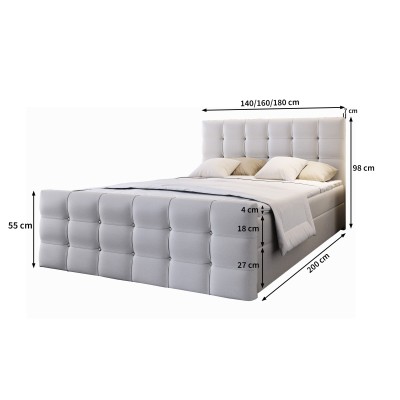 Łóżko kontynentalne SLAT 140X200 CM do Sypialni