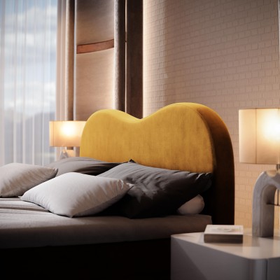 Łóżko kontynentalne FLUVIA 140X200 CM do Sypialni