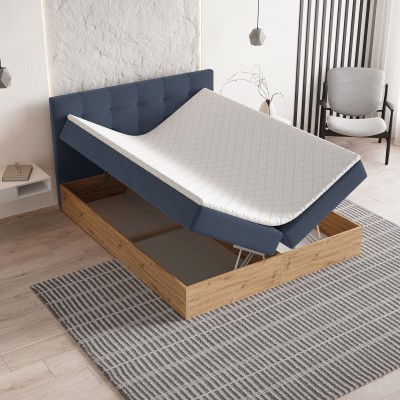 Łóżko kontynentalne MOLVEN 140X200 CM do Sypialni