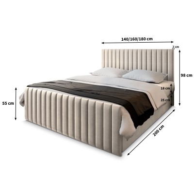 Łóżko kontynentalne ARION 160X200 CM do Sypialni