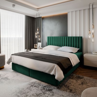 Łóżko kontynentalne BRESEL 160X200 CM do Sypialni