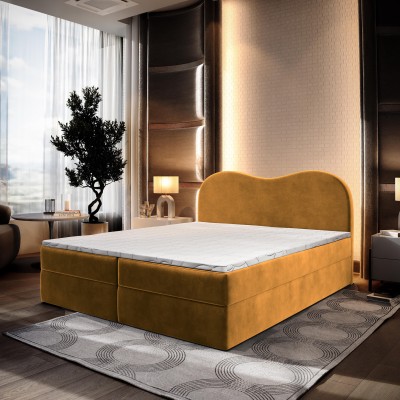 Łóżko kontynentalne FLUVIA 160X200 CM do Sypialni