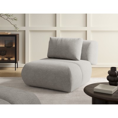 Fotel ATOMO do Salonu Tapicerowany Wygodny Komfortowy Styl Nowoczesny Tkanina szenilowa Beżowy