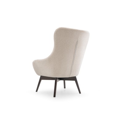 Fotel SOGNO – Tkanina bucle – kolor: Raven