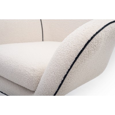 Fotel SOGNO – Tkanina bucle – kolor: Now or never