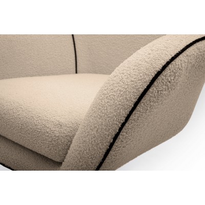 Fotel SOGNO – Tkanina bucle – kolor: Now or never