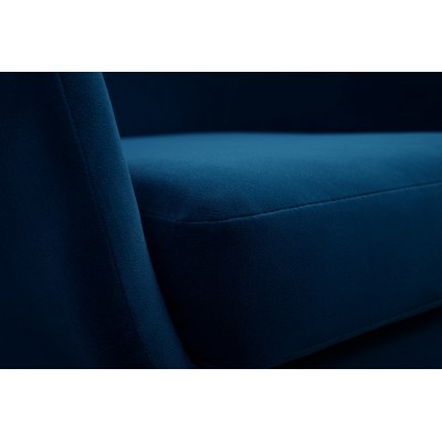 Fotel SEDUTA – Tkanina welurowa – kolor: Monolith