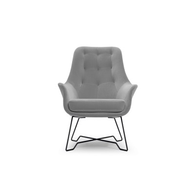 Fotel SEDUTA – Tkanina welurowa – kolor: Velluto