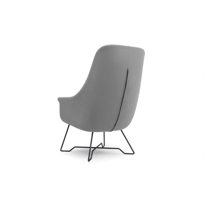 Fotel SEDUTA – Tkanina welurowa – kolor: Velluto