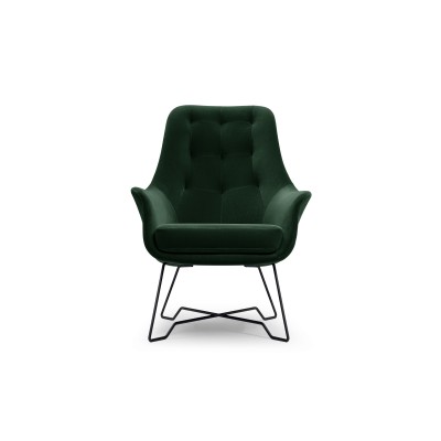 Fotel SEDUTA – Tkanina welurowa – kolor: Velluto