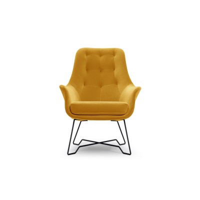 Fotel SEDUTA – Tkanina welurowa – kolor: Mono