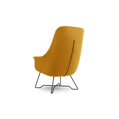 Fotel SEDUTA – Tkanina welurowa – kolor: Mono