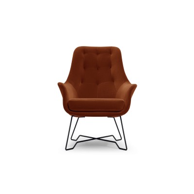 Fotel SEDUTA – Tkanina welurowa – kolor: Mono