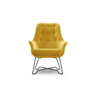 Fotel SEDUTA – Tkanina welurowa – kolor: Mono