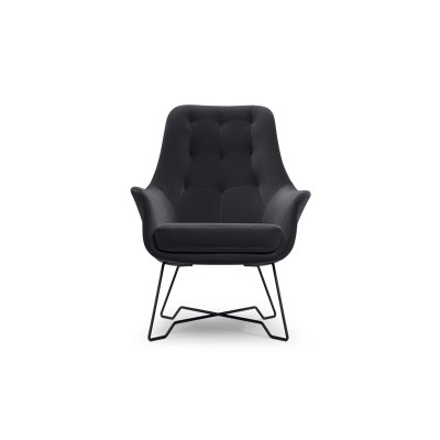 Fotel SEDUTA – Tkanina welurowa – kolor: Mono