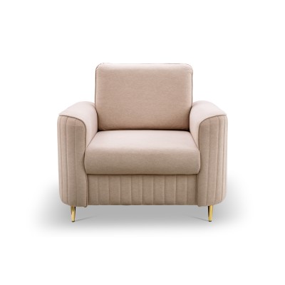 Fotel VELA – Tkanina welurowa – kolor: Castel