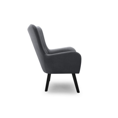 Fotel DINA – Tkanina welurowa – kolor: Velluto