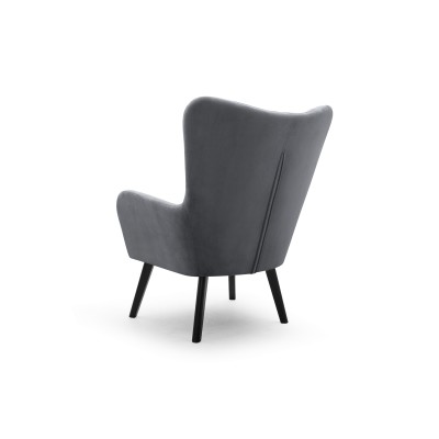 Fotel DINA – Tkanina welurowa – kolor: Velluto