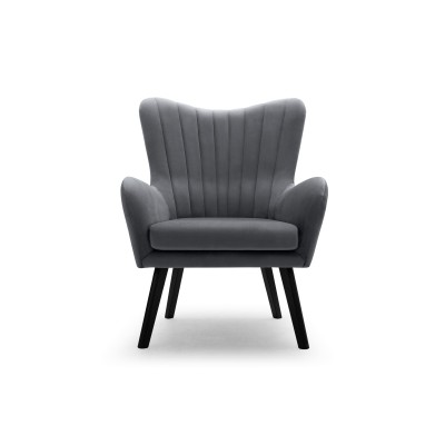 Fotel DINA – Tkanina welurowa – kolor: Velluto